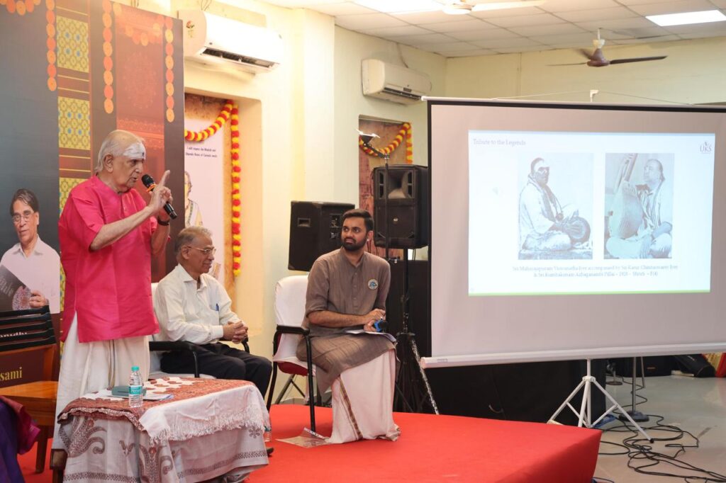 Mridangam vidwan showcases the fine art