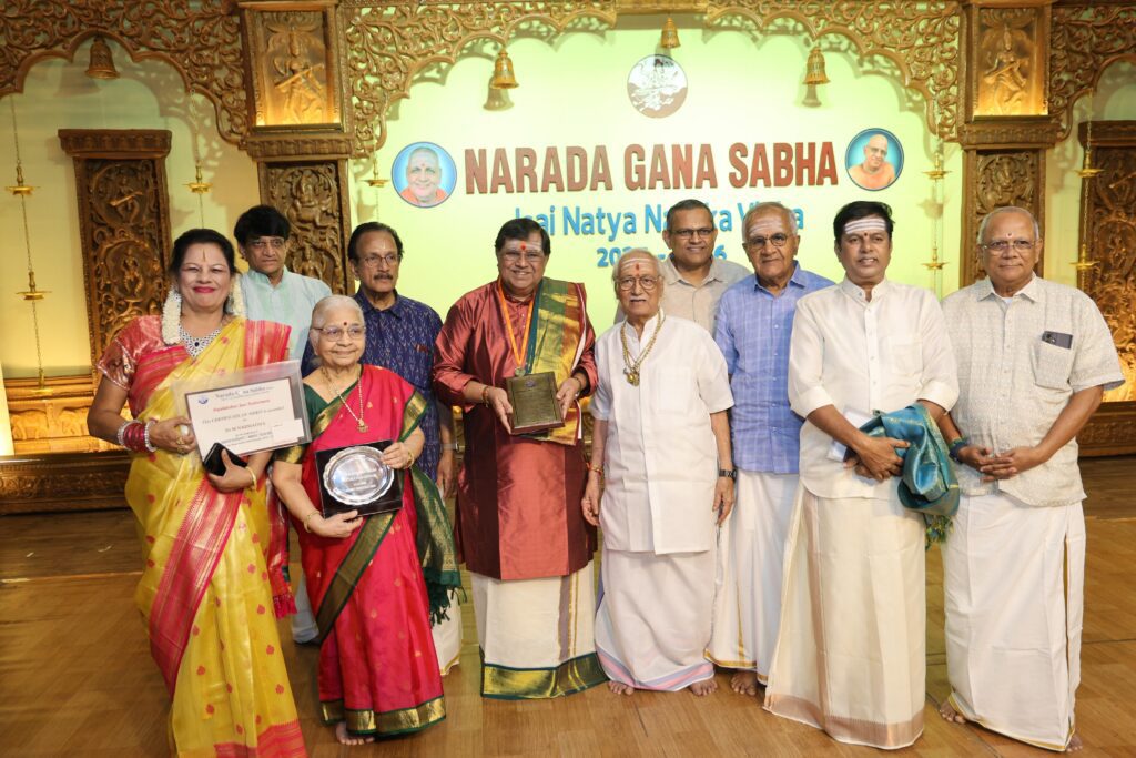 Narada Gana Sabha honours three  senior artistes 